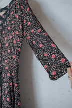 Vintage Calico Dress / 碎花綁帶洋裝