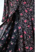 Vintage Calico Dress / 碎花綁帶洋裝