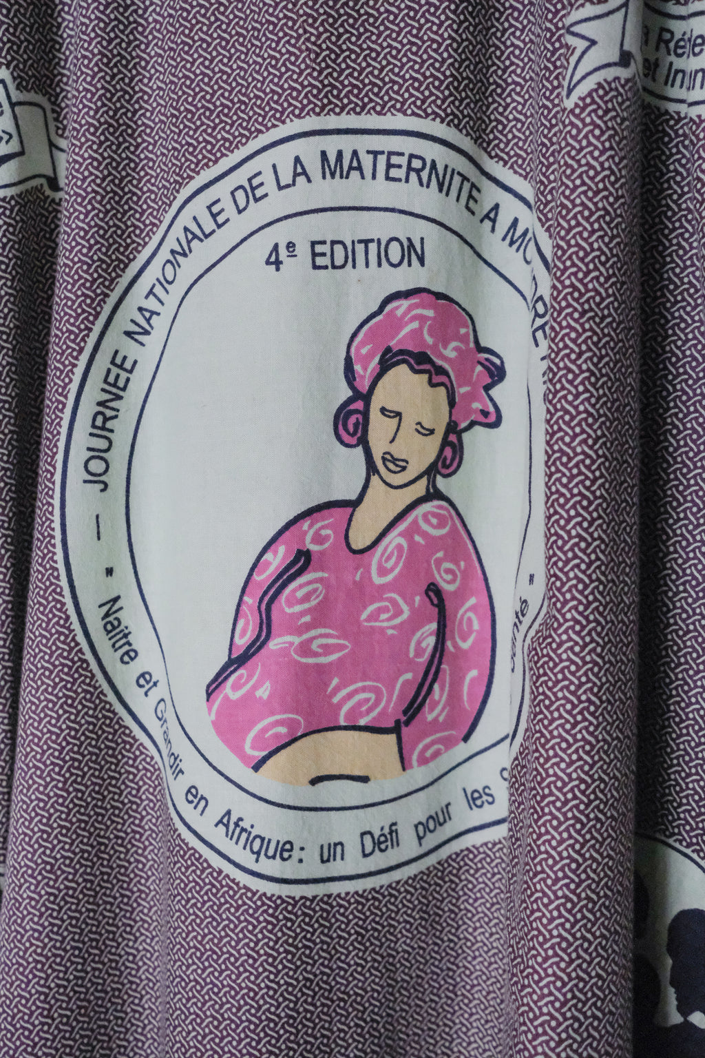 Vintage Print Dress / 古著印花寬袖洋裝