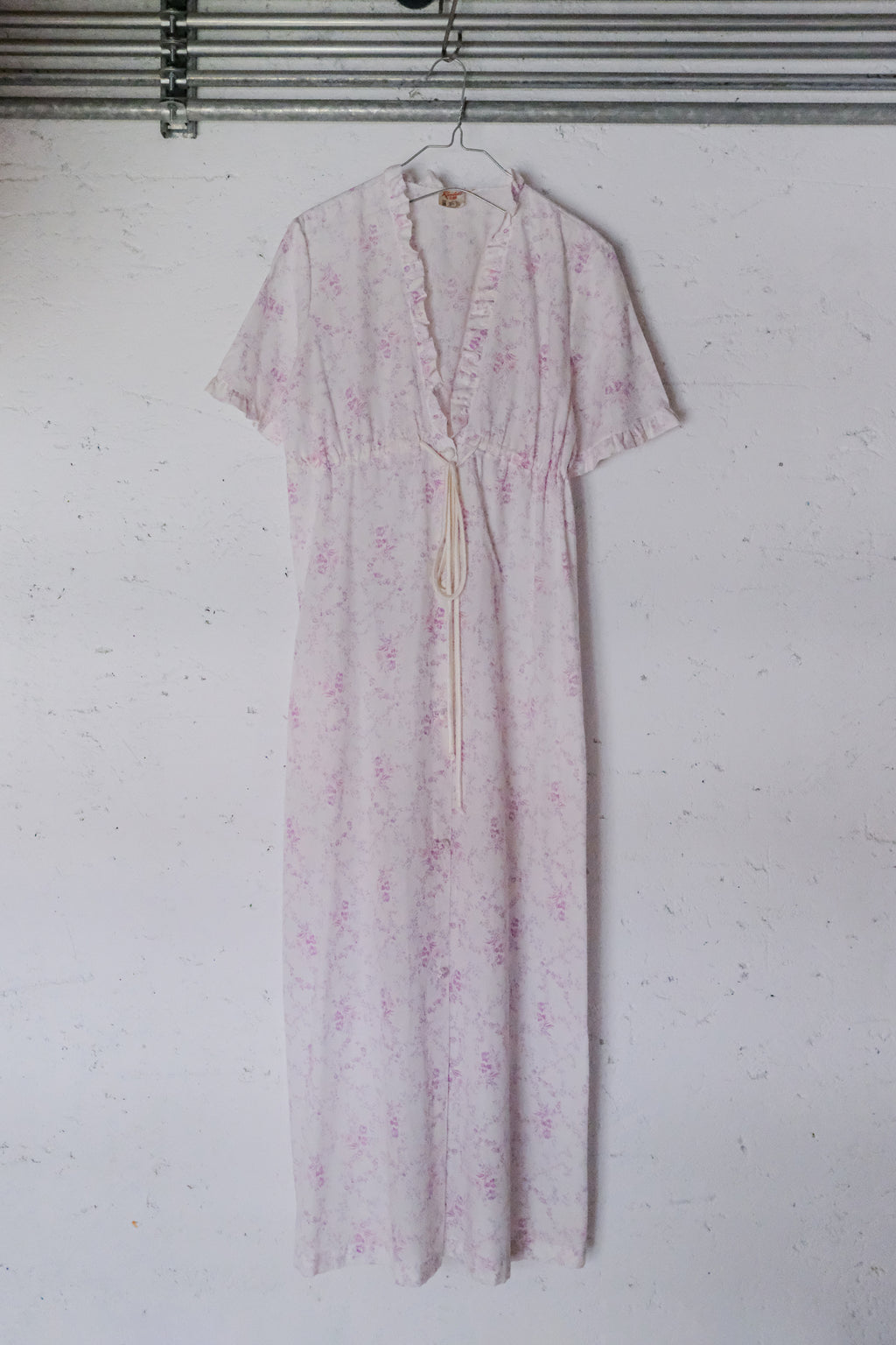 Vintage Floral Print Dress / 花卉開襟長洋裝