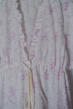 Vintage Floral Print Dress / 花卉開襟長洋裝