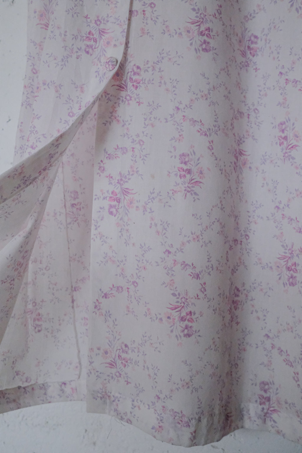Vintage Floral Print Dress / 花卉開襟長洋裝