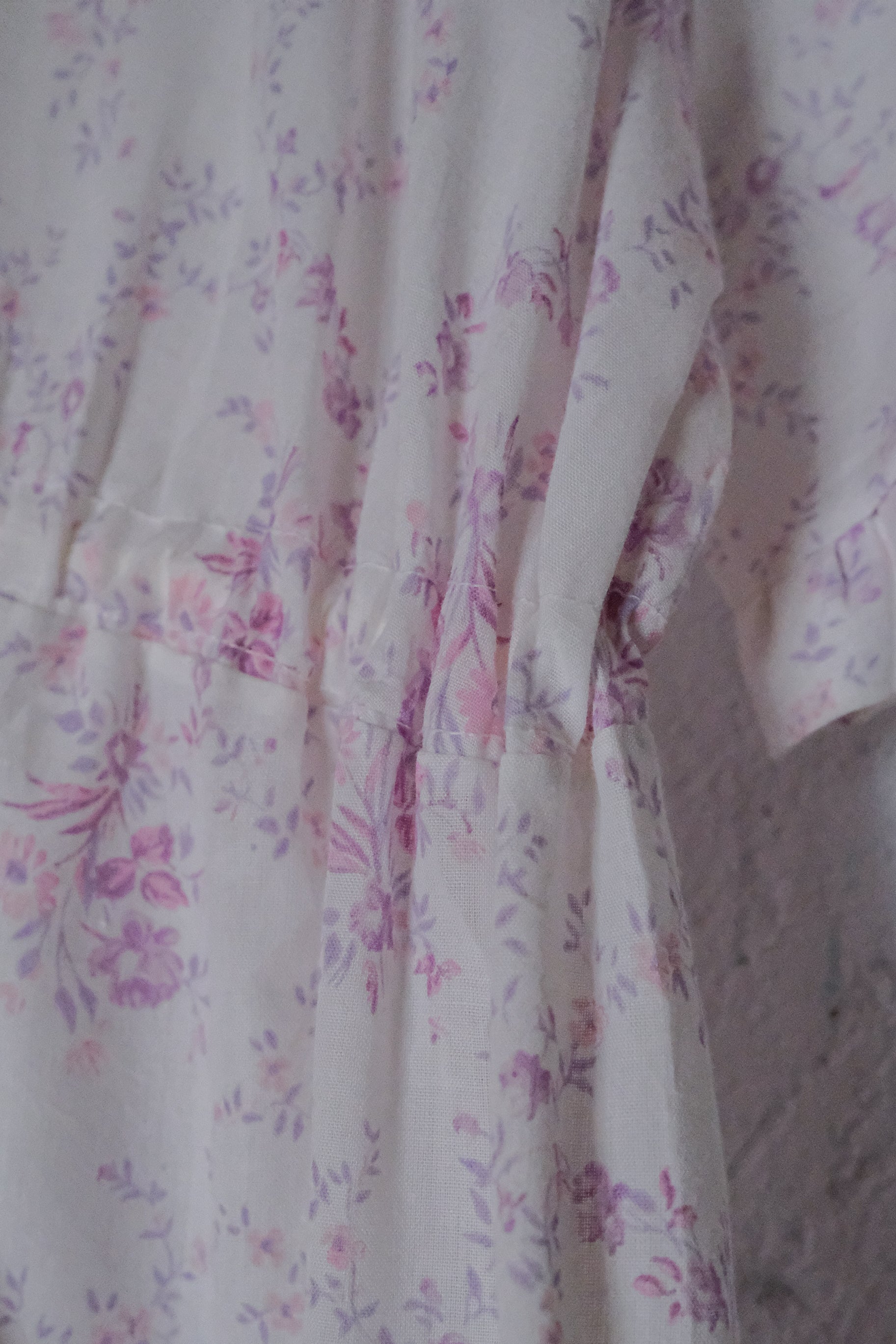 Vintage Floral Print Dress / 花卉開襟長洋裝