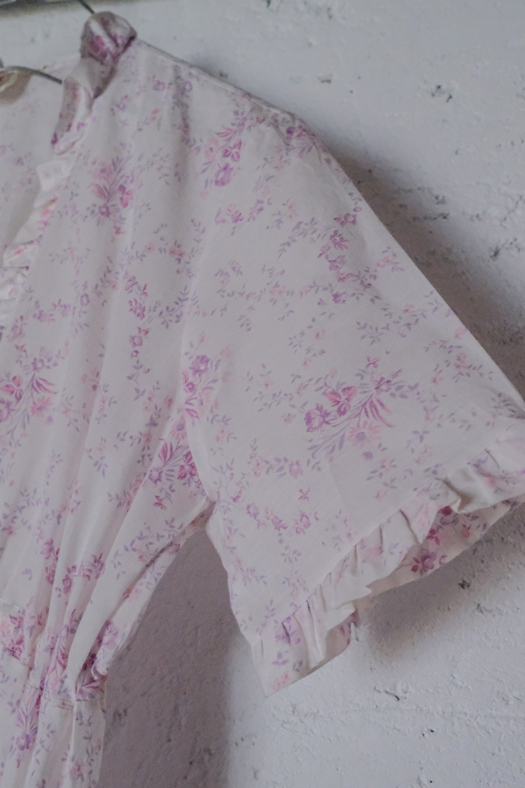 Vintage Floral Print Dress / 花卉開襟長洋裝