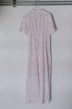 Vintage Floral Print Dress / 花卉開襟長洋裝