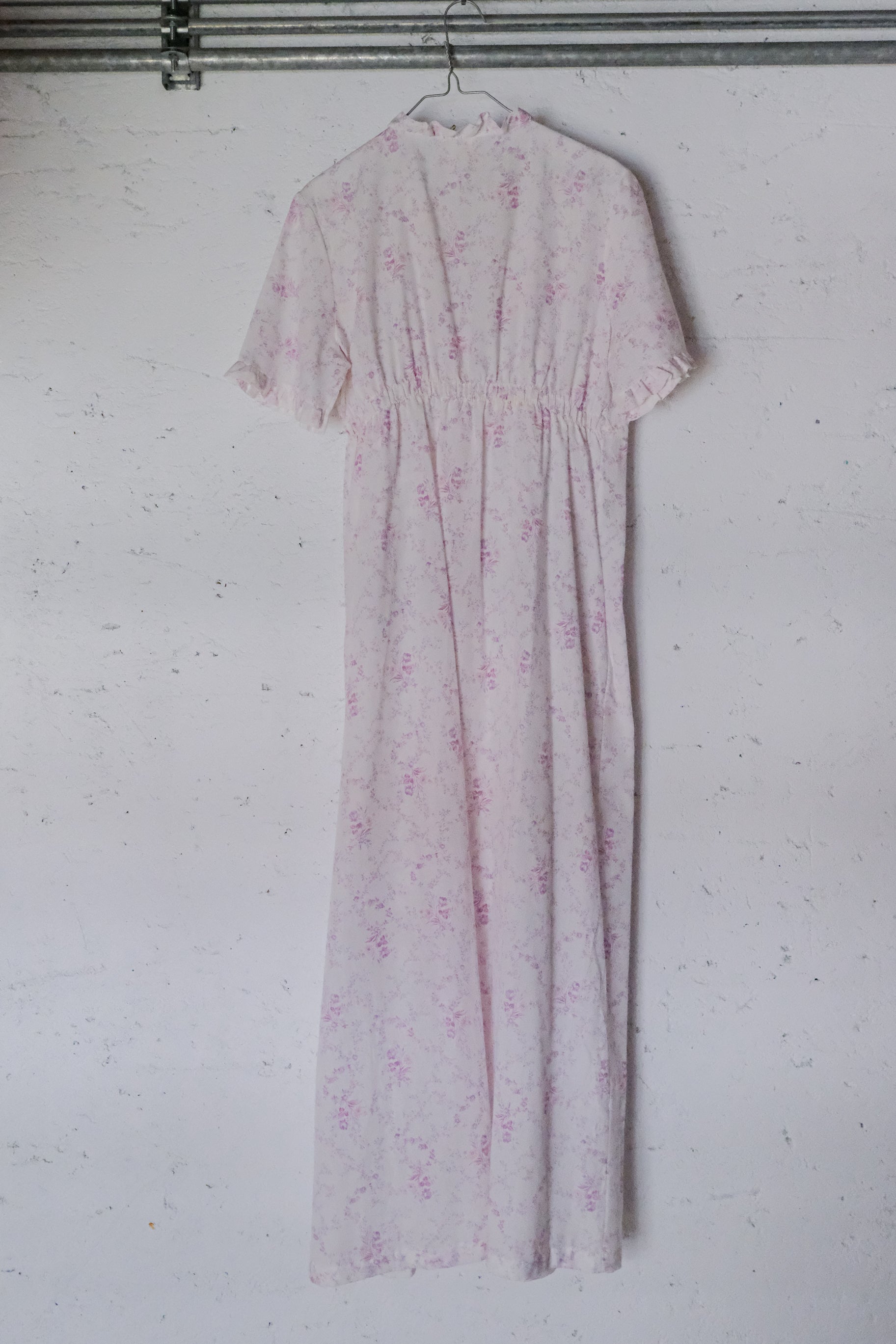 Vintage Floral Print Dress / 花卉開襟長洋裝