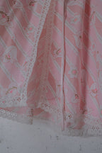 Vintage Floral Sheer Night Dress / 白木蘭蕾絲開襟睡衣洋裝