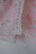 Vintage Floral Sheer Night Dress / 白木蘭蕾絲開襟睡衣洋裝