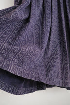 1970's Indian Shisha Patch Wax Print Dress / 印度古著鏡面刺繡蠟染印花洋裝