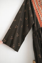 1990's India Batik Embroidery Dress / 印度蠟染刺繡洋裝