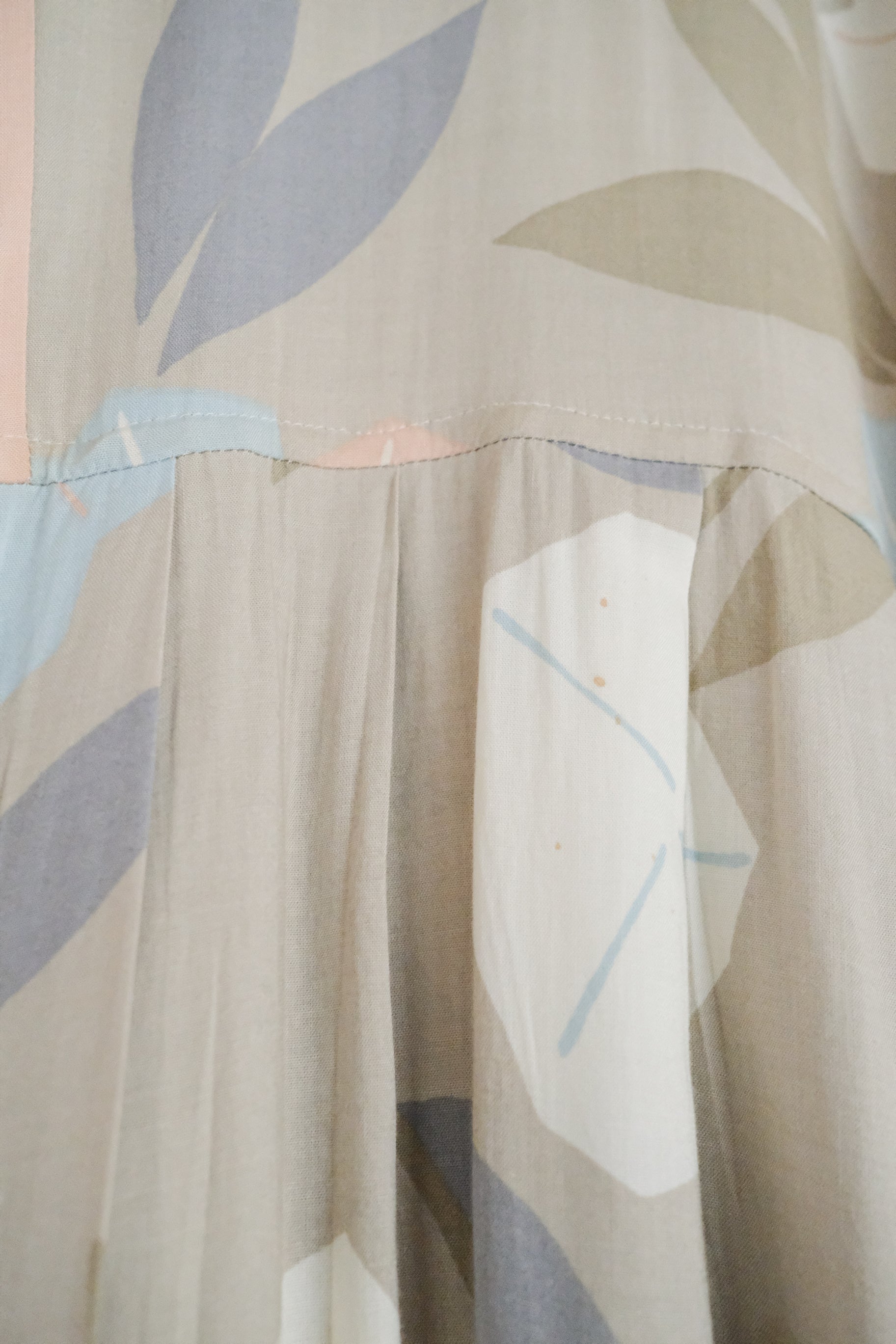Vintage Pastel Coloured Print Dress / 古著粉彩印花洋裝