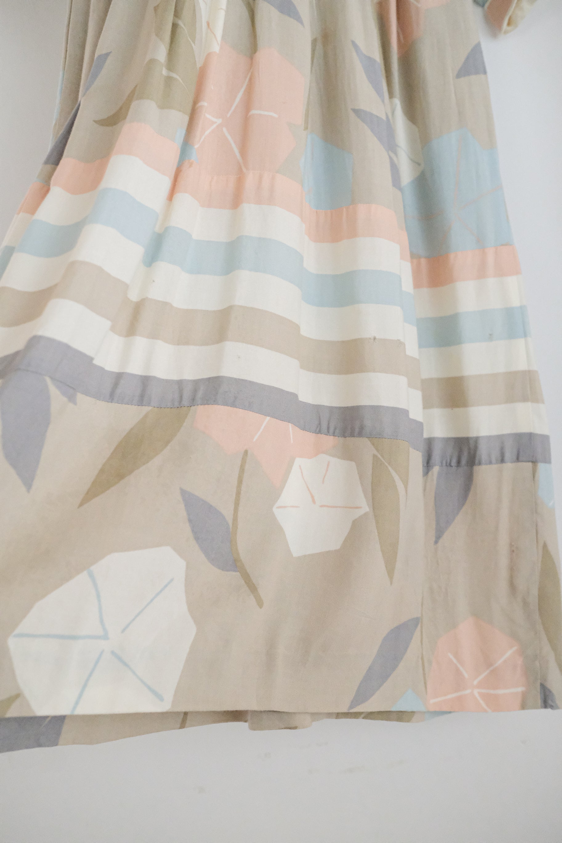 Vintage Pastel Coloured Print Dress / 古著粉彩印花洋裝