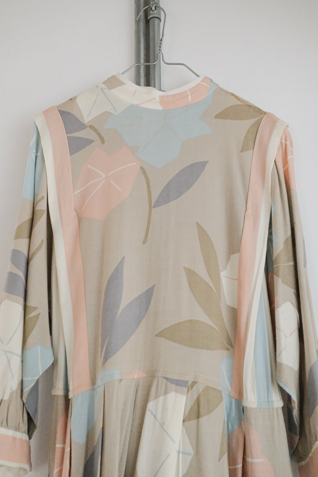 Vintage Pastel Coloured Print Dress / 古著粉彩印花洋裝