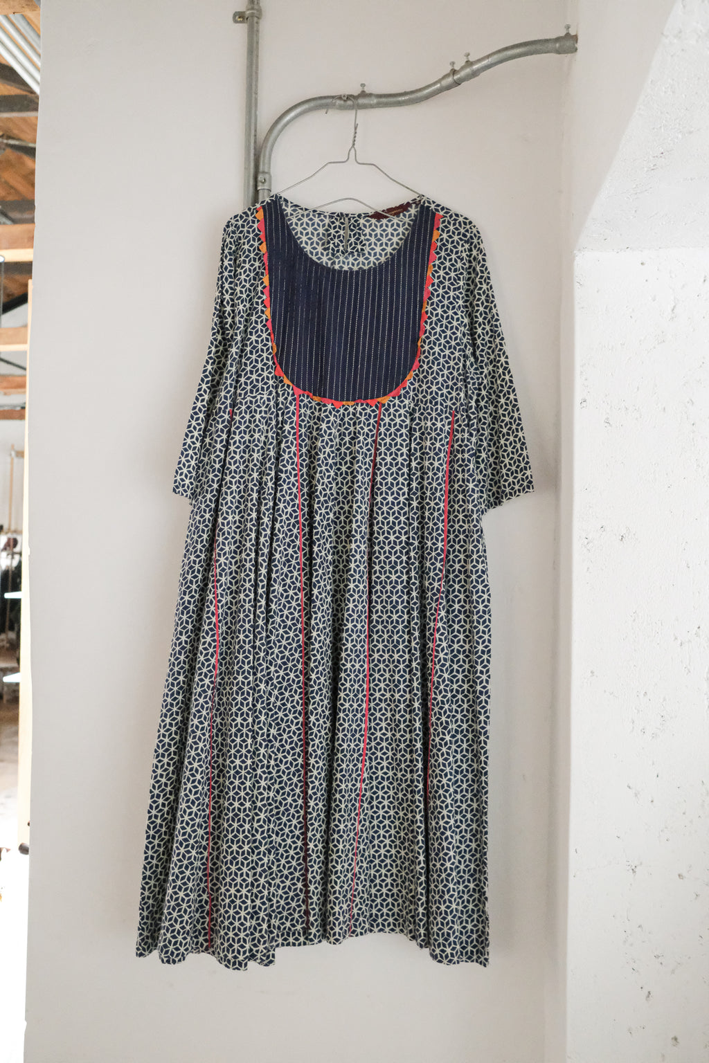 Vintage Wax Print Dress / 古著蠟印洋裝