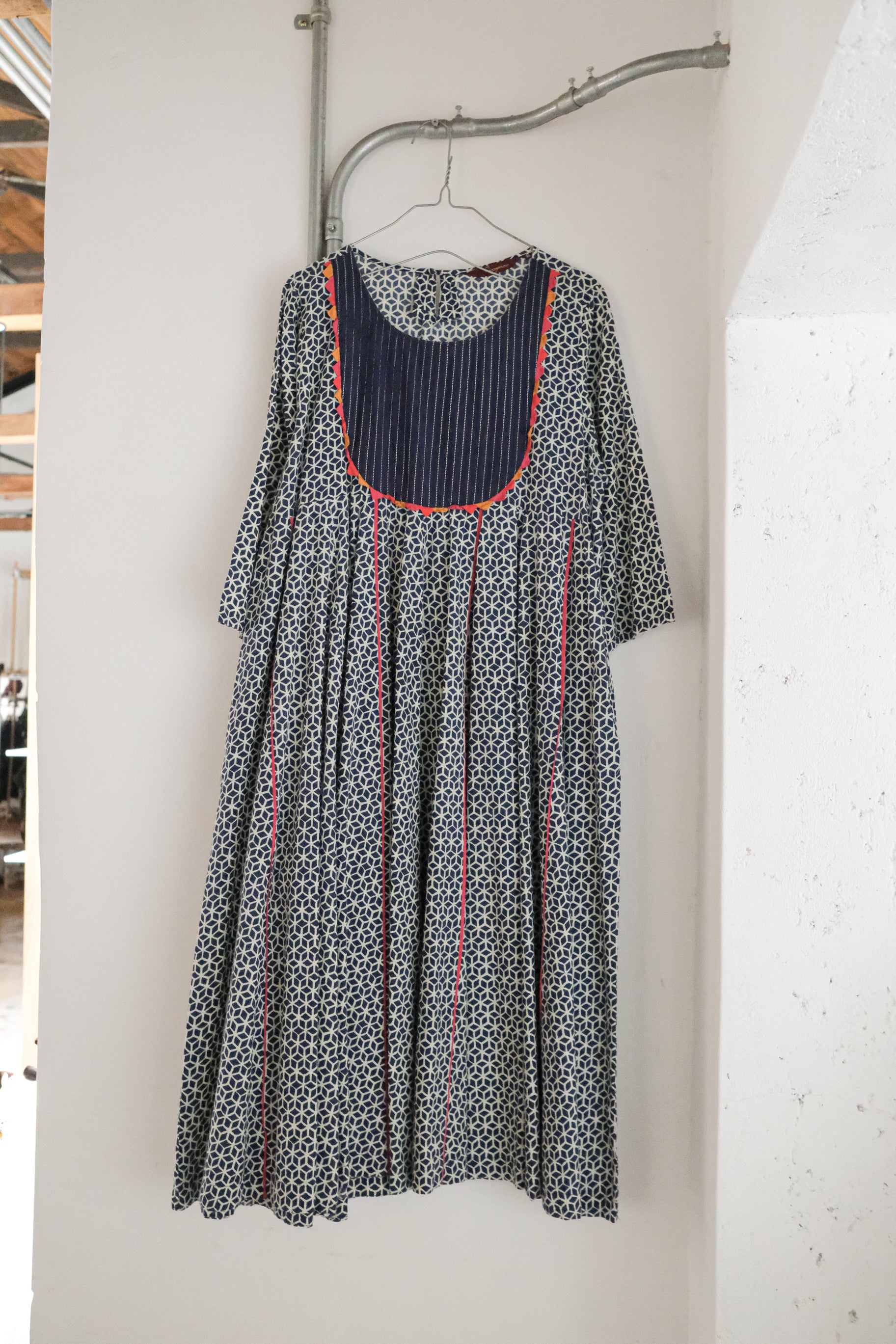 Vintage Wax Print Dress / 古著蠟印洋裝