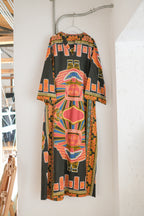 Vintage Mexican Oaxana Embroidered Dress