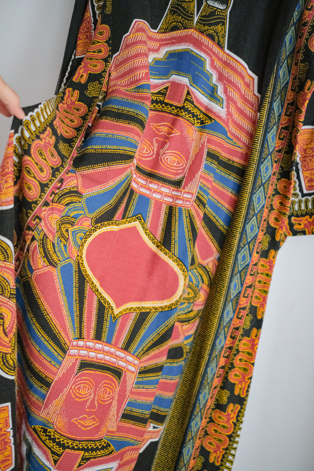 Vintage Mexican Oaxana Embroidered Dress