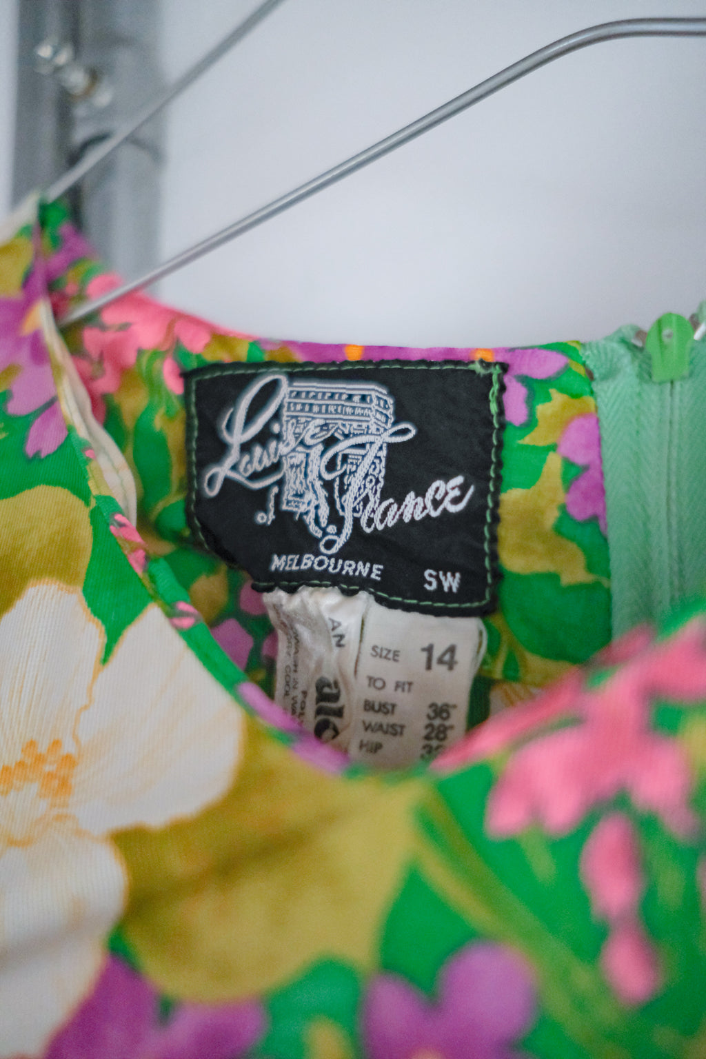 Vintage Spring Floral Maxi Dress / 珊瑚藤雨扶桑長洋裝