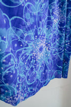 Vintage Hawaii Maxi Dress / 藍色浮夢長洋裝