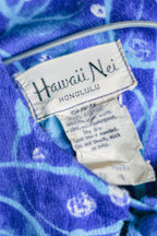 Vintage Hawaii Maxi Dress / 藍色浮夢長洋裝