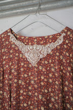 Vintage Mexican Oaxana Embroidered Dress