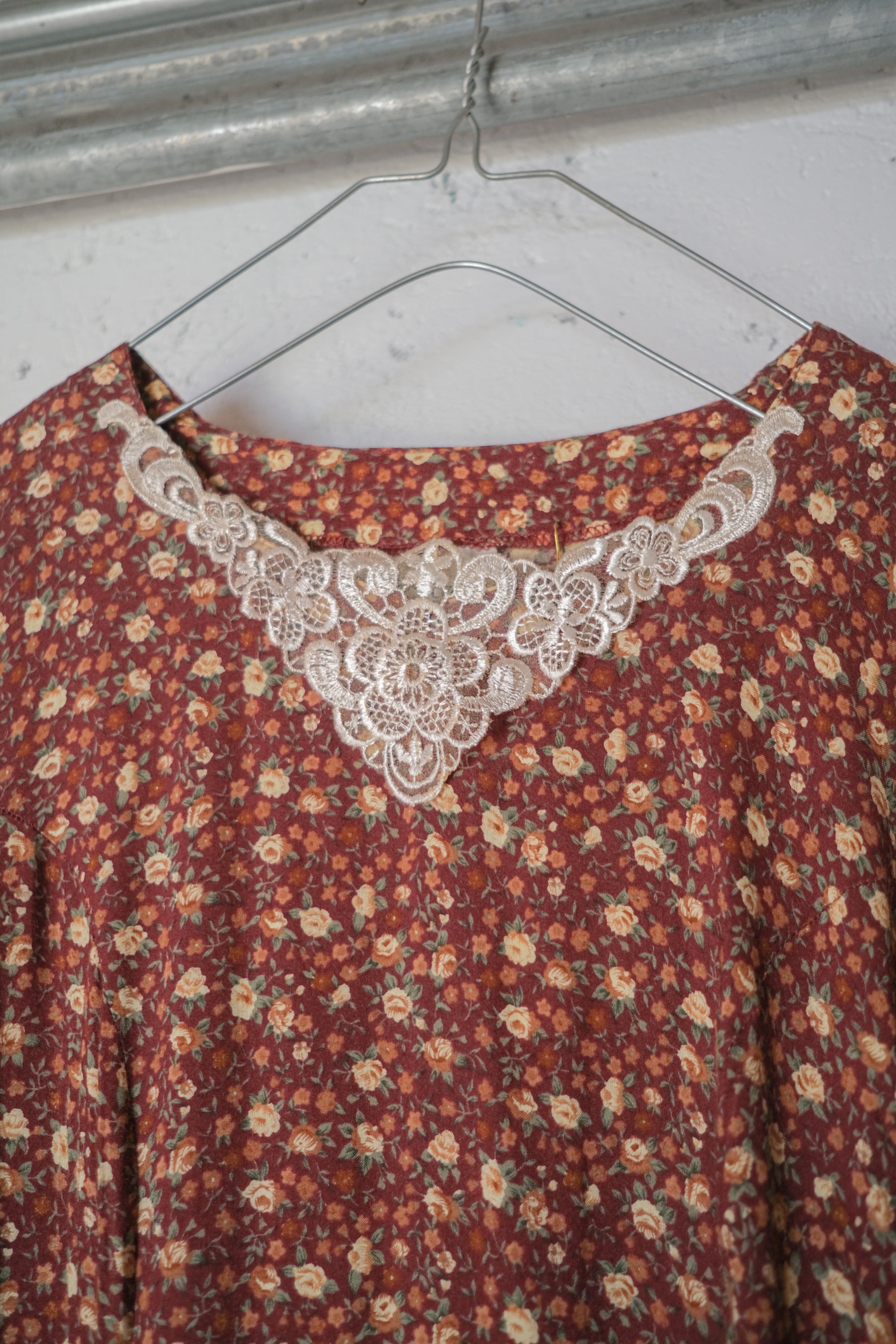 Vintage Mexican Oaxana Embroidered Dress