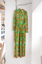 Vintage Mexican Oaxana Embroidered Dress