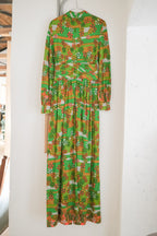 Vintage Mexican Oaxana Embroidered Dress