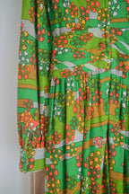 Vintage Mexican Oaxana Embroidered Dress