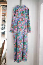 Vintage Spring Floral Maxi Dress / 鬱金香印花長洋裝