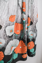 Vintage Floral Print White Sleeveless Dress / 古著嬉皮花卉綁帶洋裝