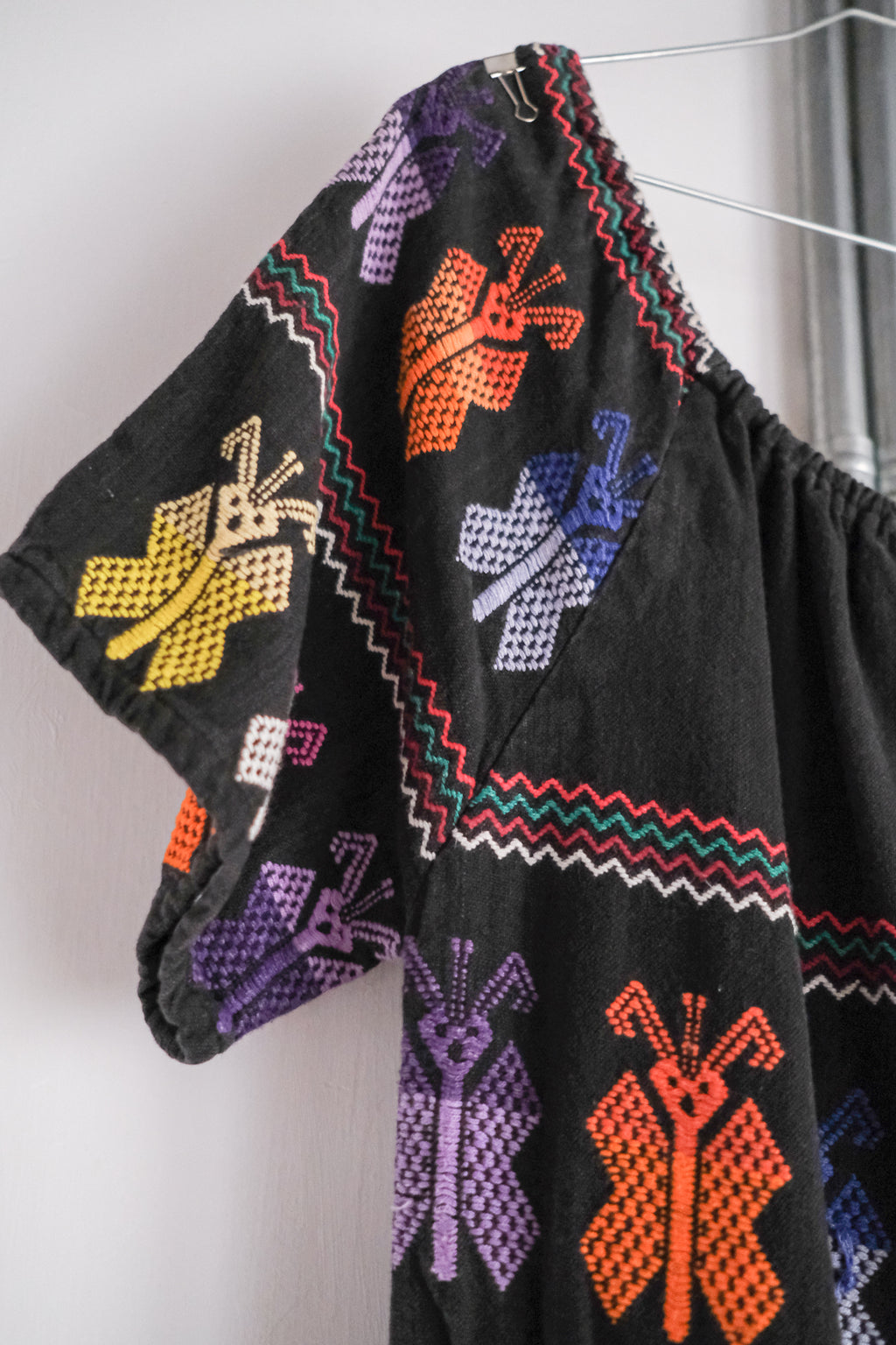Vintage Guatemalan Hand Woven Folk Dress / 瓜地馬拉手織蝴蝶洋裝