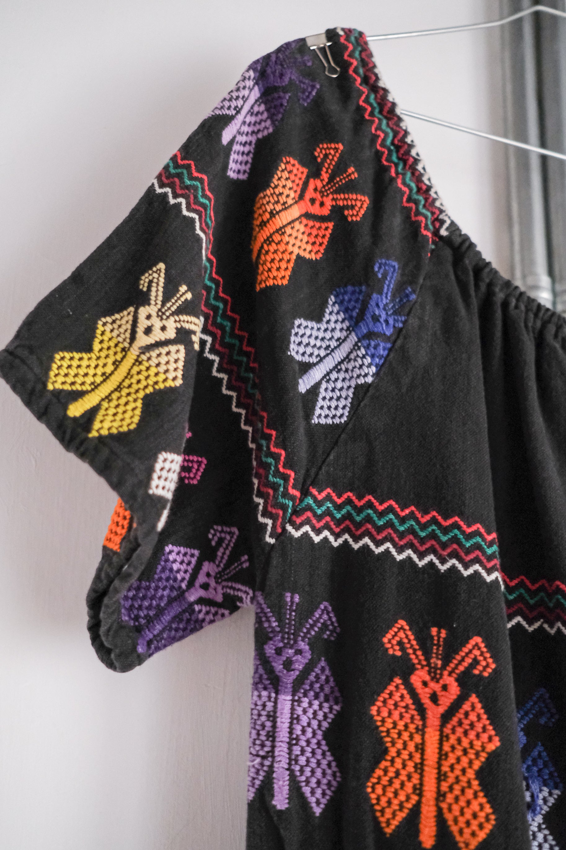 Vintage Guatemalan Hand Woven Folk Dress / 瓜地馬拉手織蝴蝶洋裝