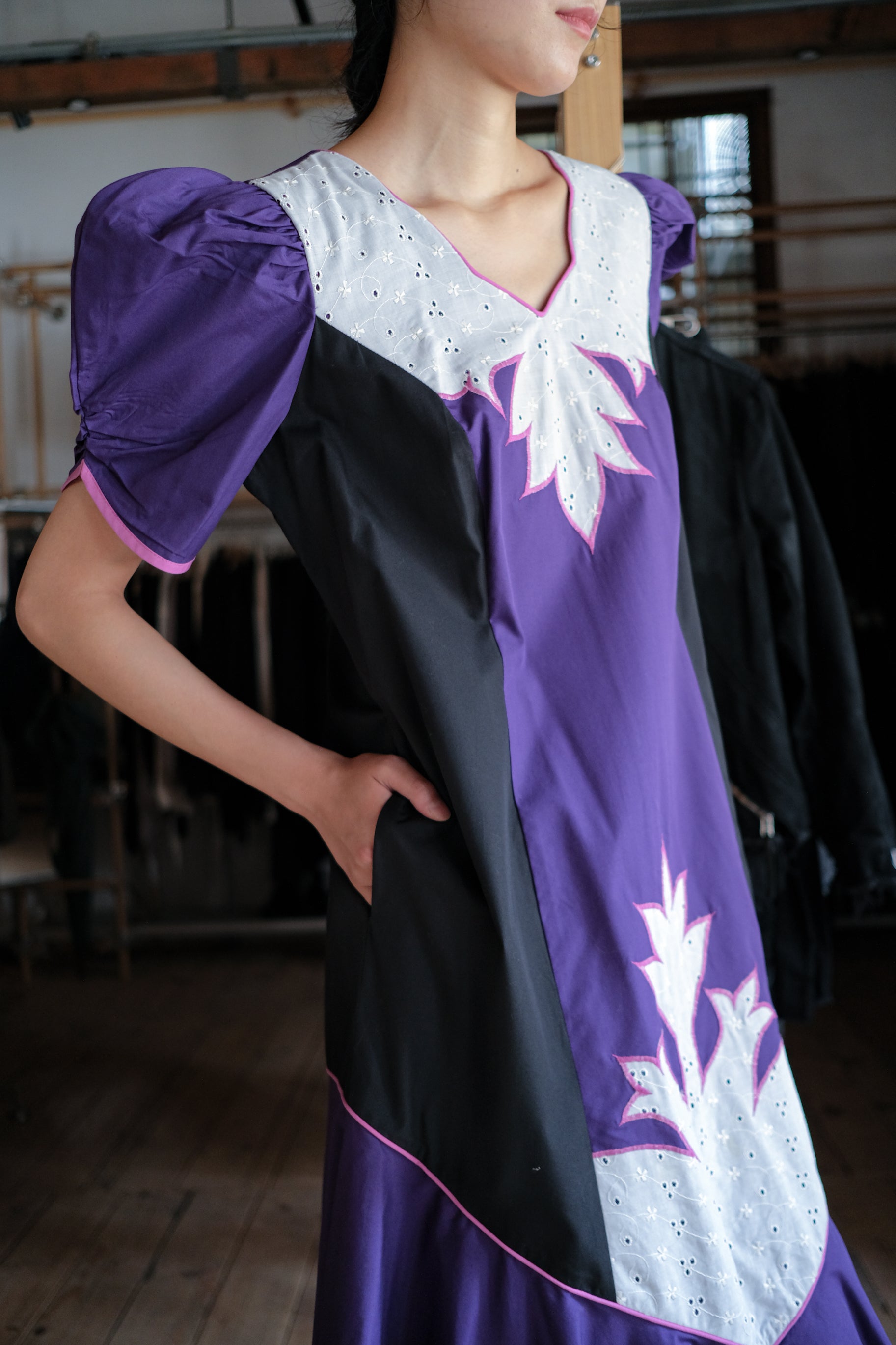 Vintage Mexican Oaxana Embroidered Dress