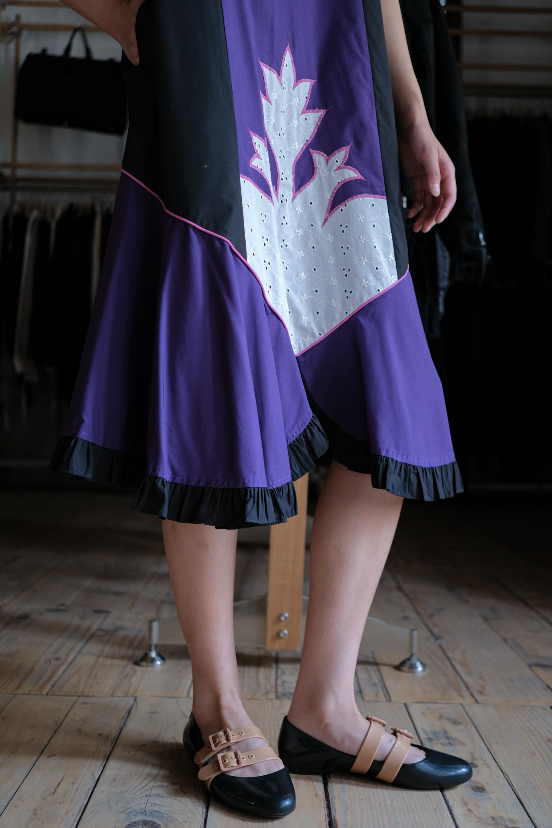 Vintage Mexican Oaxana Embroidered Dress
