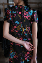 Vintage Mexican Oaxana Embroidered Dress