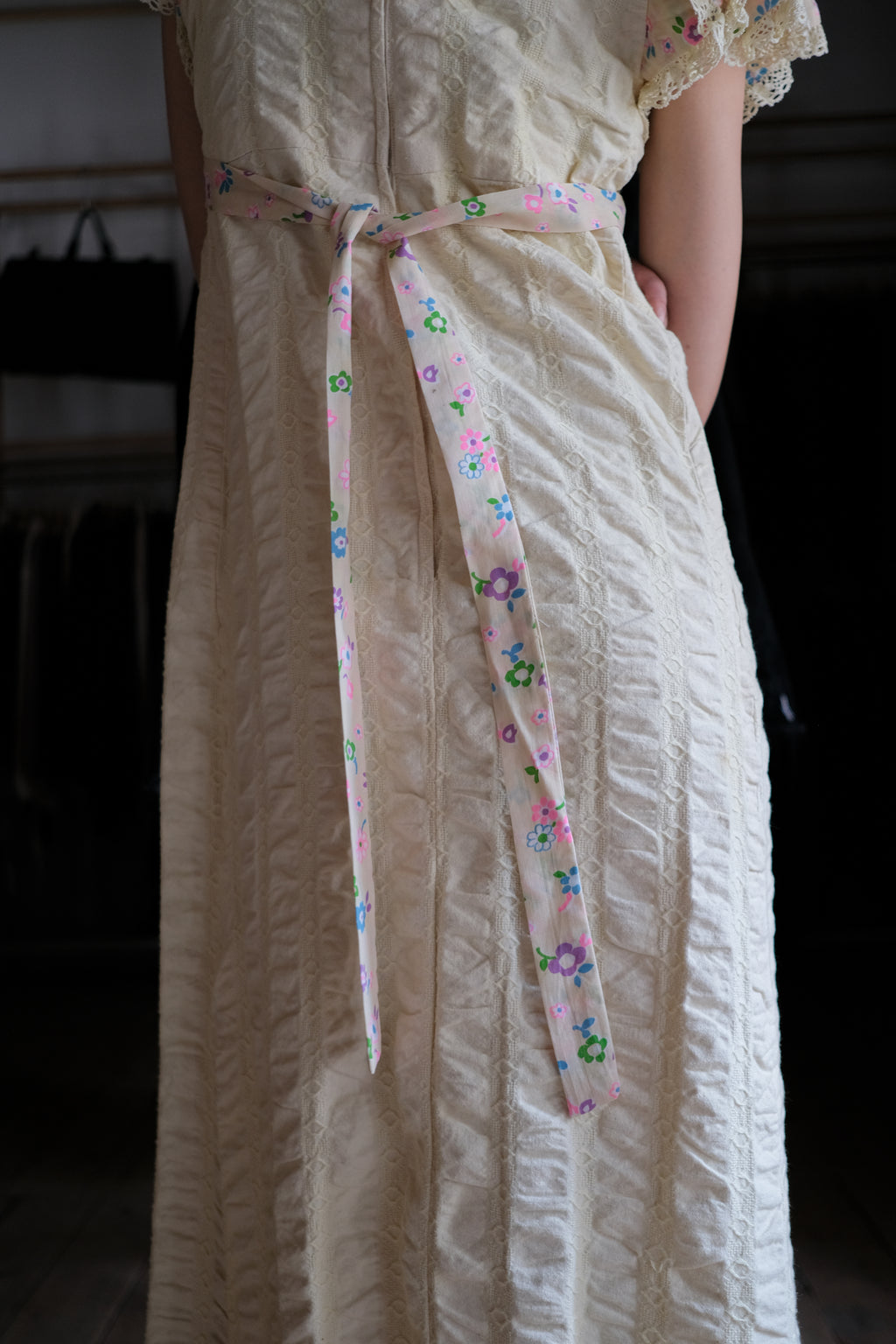 Vintage Mexican Oaxana Embroidered Dress