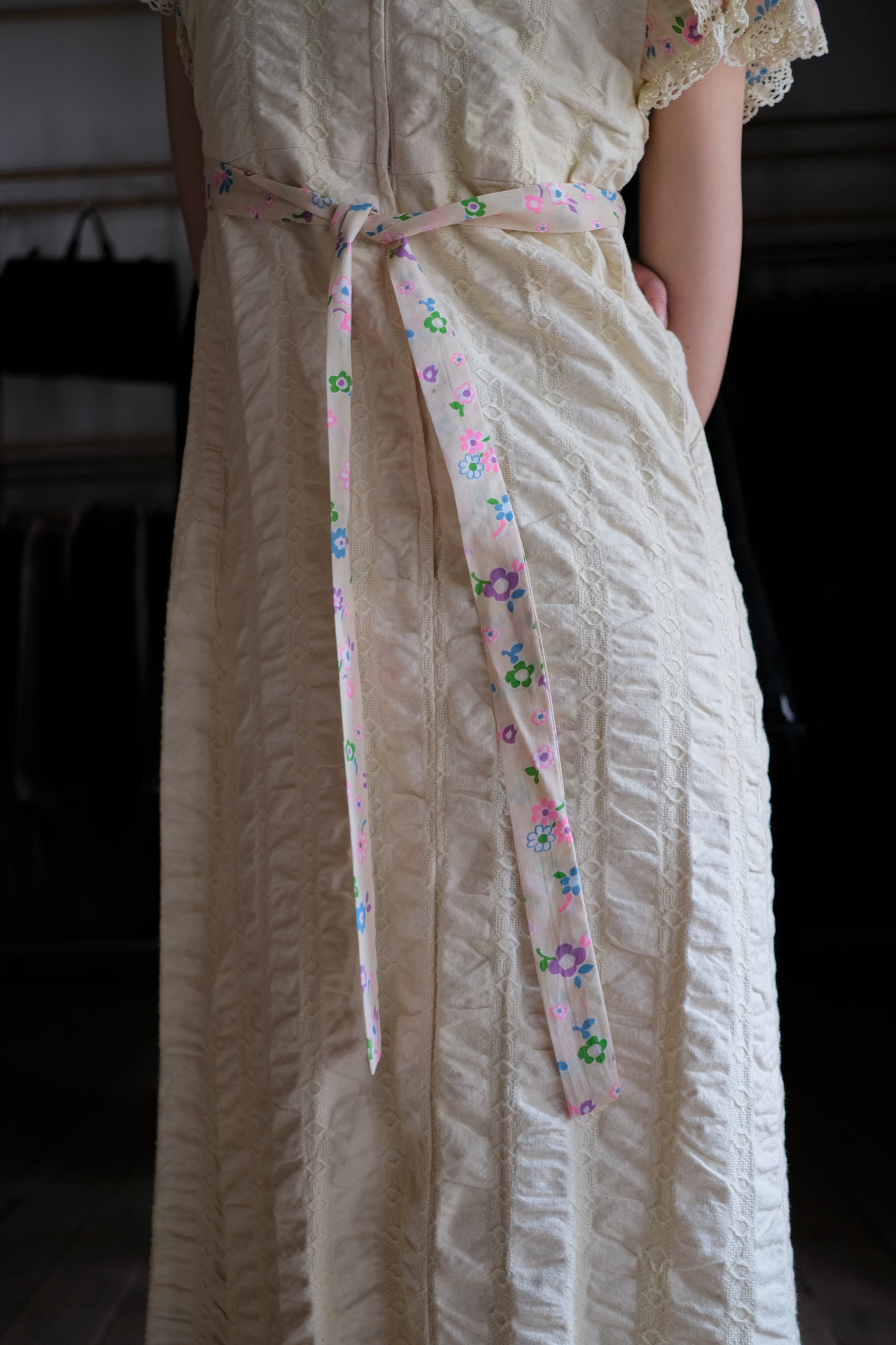 Vintage Mexican Oaxana Embroidered Dress