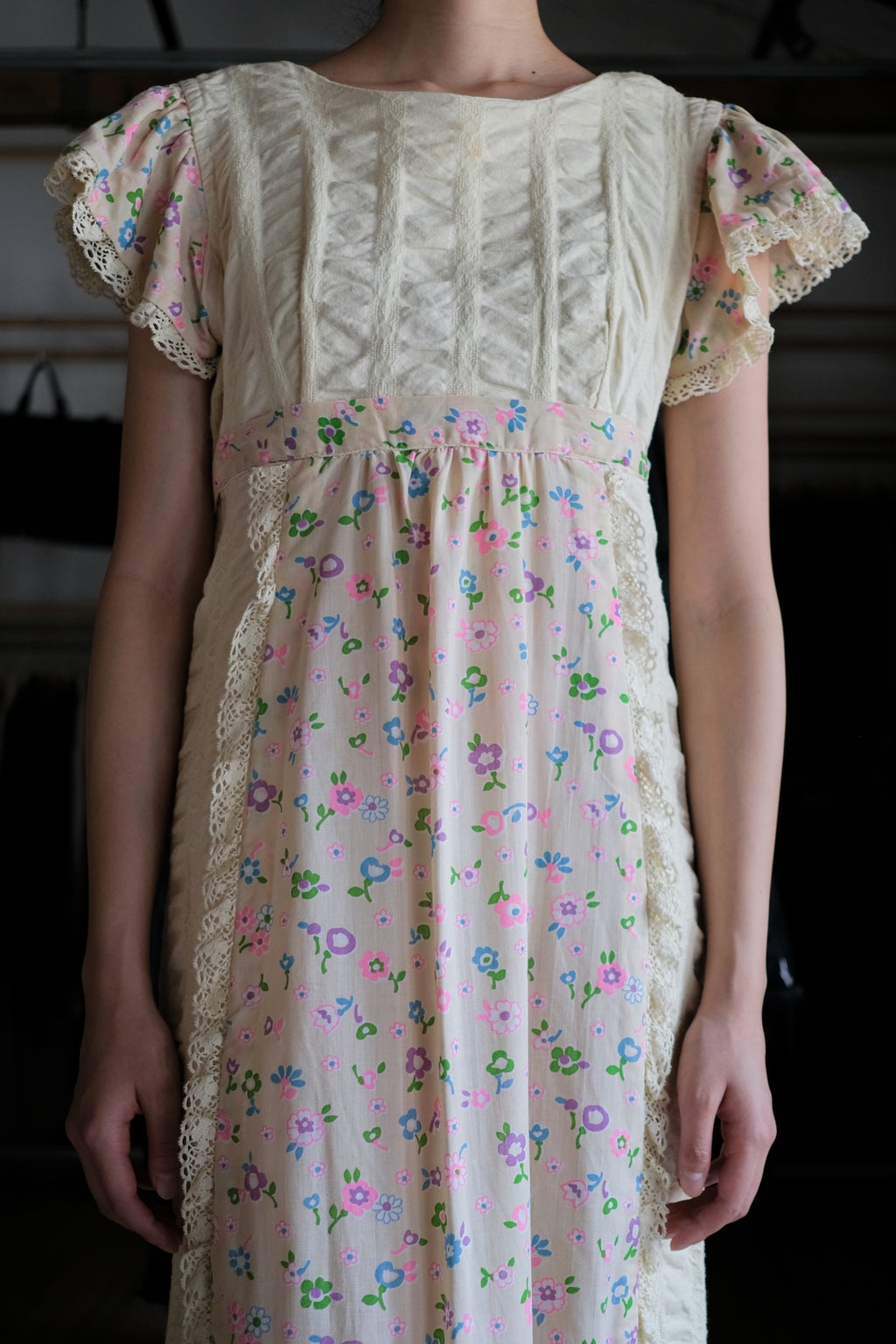 Vintage Mexican Oaxana Embroidered Dress