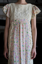 Vintage Mexican Oaxana Embroidered Dress