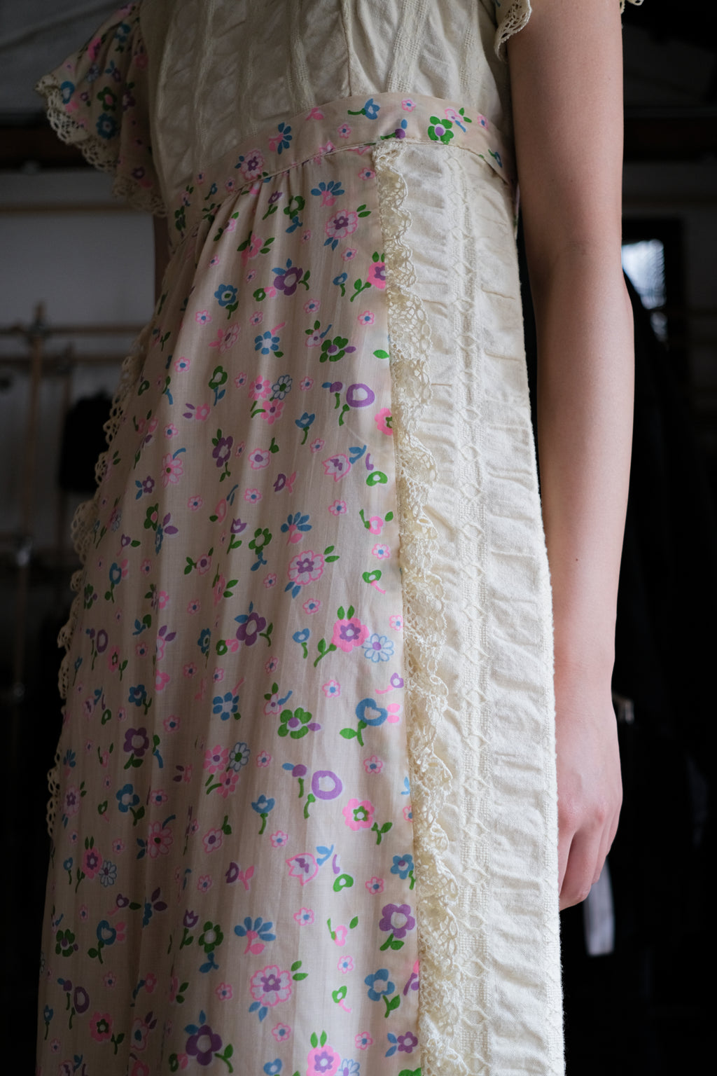 Vintage Mexican Oaxana Embroidered Dress