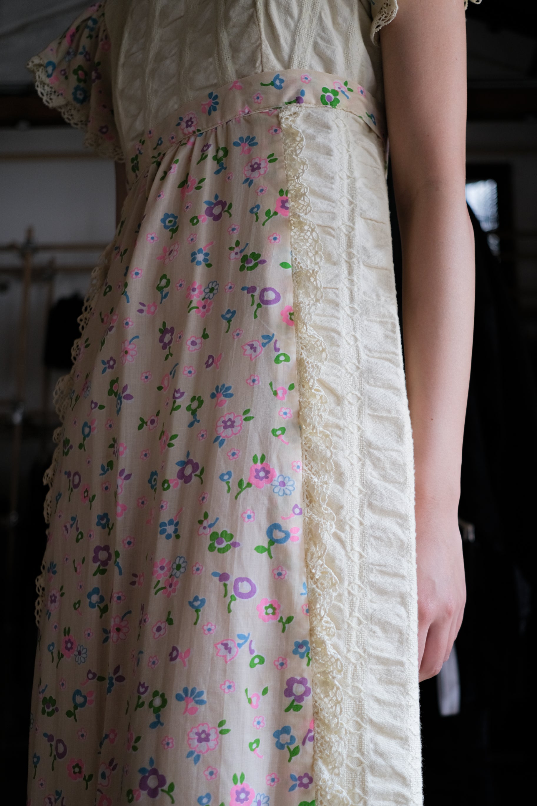 Vintage Mexican Oaxana Embroidered Dress