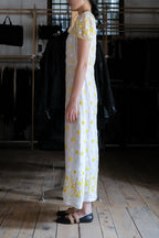 Vintage Silk Gauze Floral Dress / 古著絲質小花洋裝