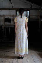 Vintage Silk Gauze Floral Dress / 古著絲質小花洋裝