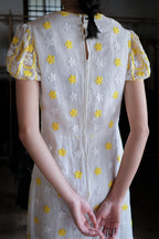 Vintage Silk Gauze Floral Dress / 古著絲質小花洋裝
