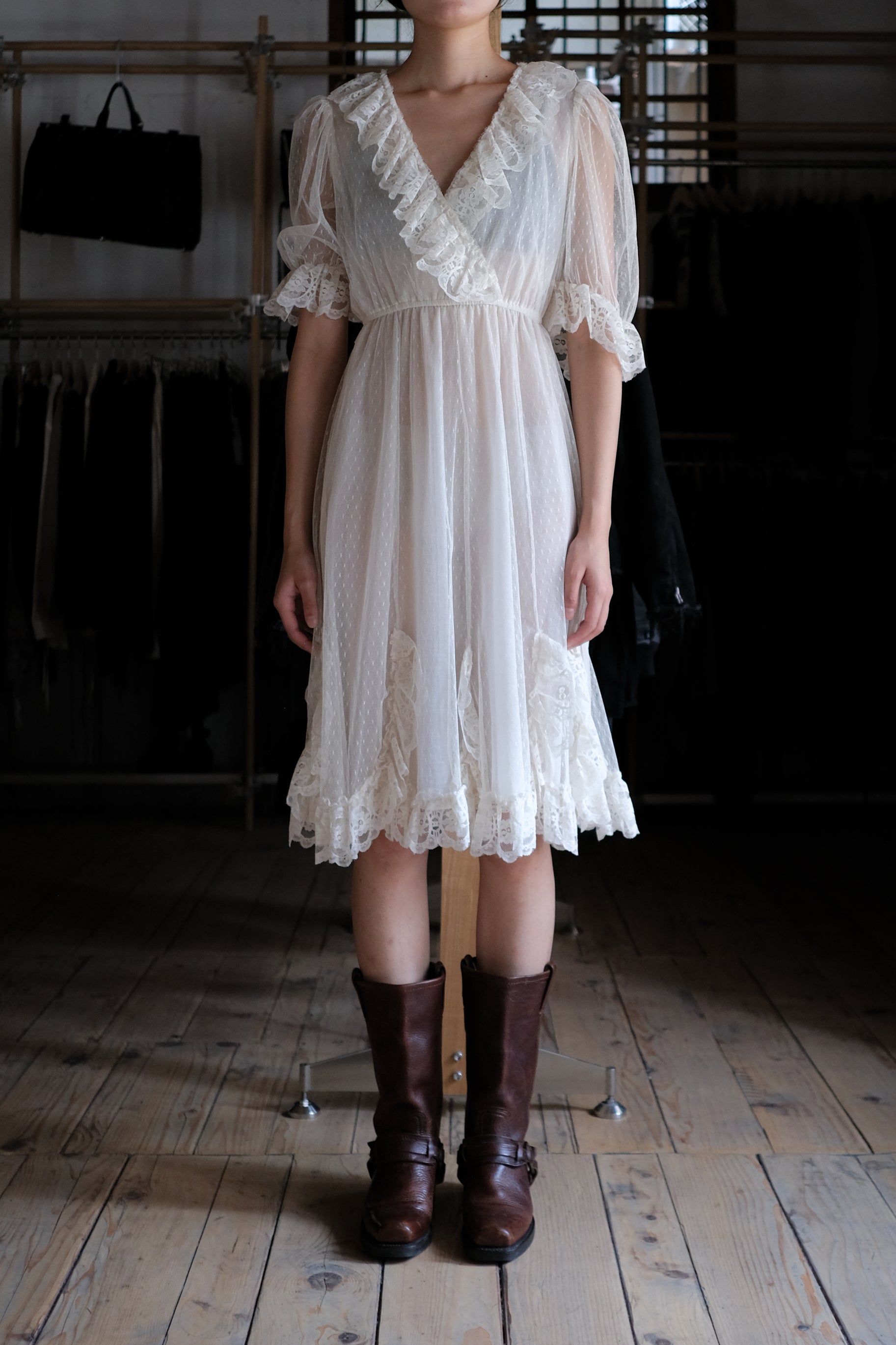 Vintage Mexican Oaxana Embroidered Dress