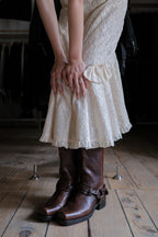 1970’s "Hana Hou" Muumuu Lace Dress / 古著米色穆穆蕾絲洋裝