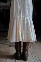 1970’s "Hana Hou" Muumuu Lace Dress / 古著米色穆穆蕾絲洋裝
