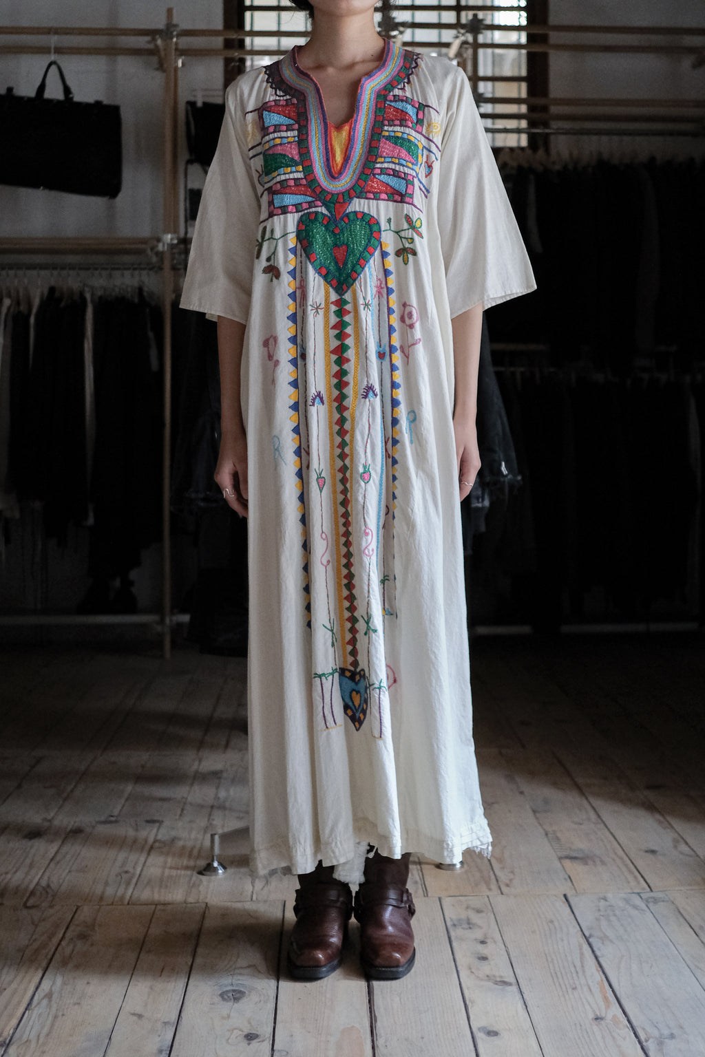 Vintage Egyptian Siwa Oasis Kaftan / 埃及古著錫瓦刺繡長袍