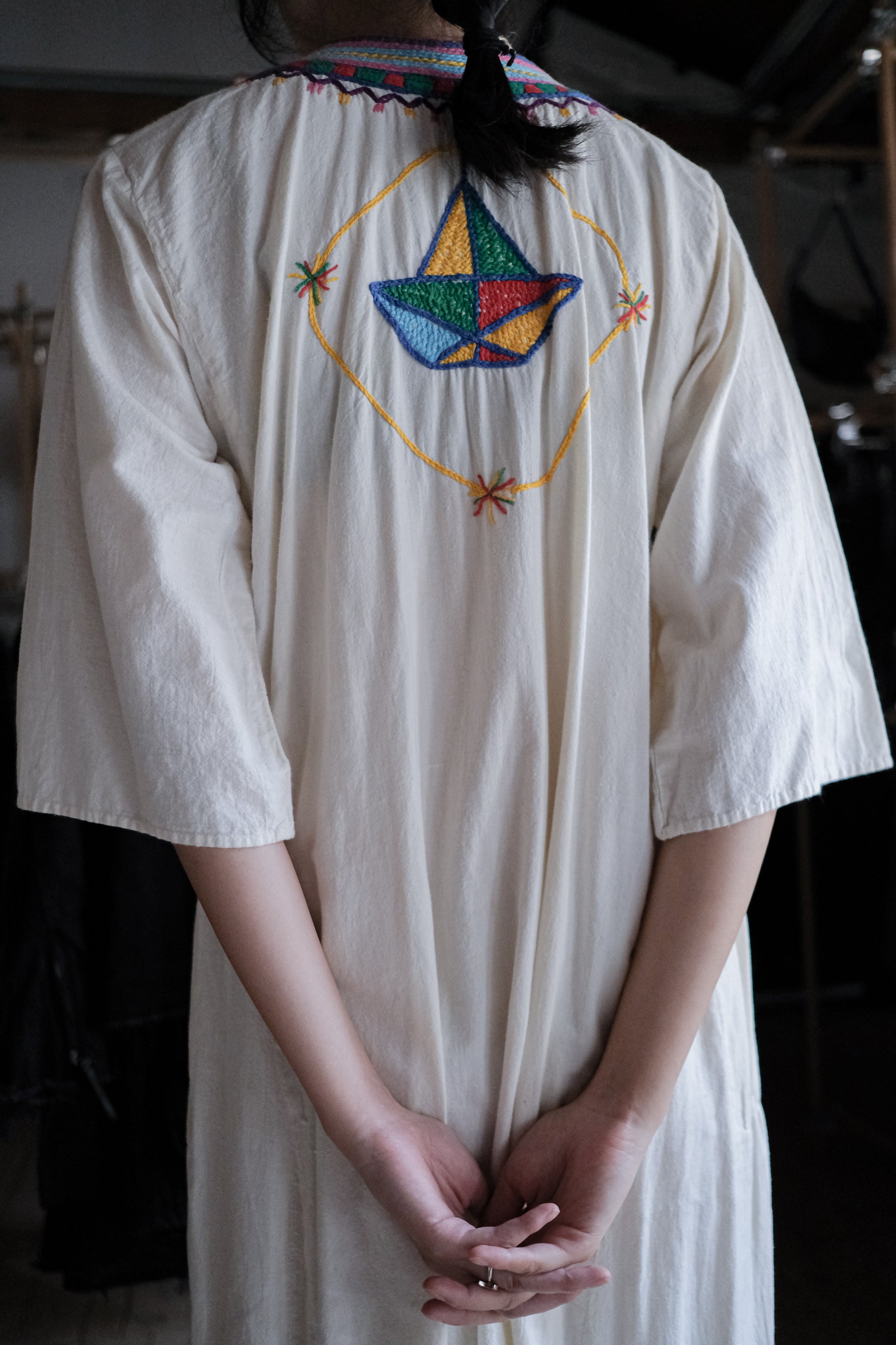 Vintage Egyptian Siwa Oasis Kaftan / 埃及古著錫瓦刺繡長袍